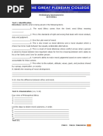 Preliminary Assessment in GE 8 Ethics Test I. Identification. Direction: Identify What Is Being Asked in The Following Items