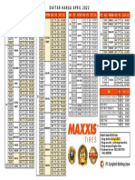 Pricelist LK Maxxis 01 Apr 2022 Sesuai Size