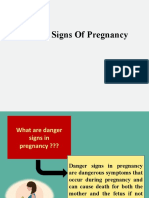 Danger Signs of Pregnancy