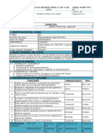 Formato Perfiles de Cargo - Agencia de Seguro Jorge A. Cuy y CIA LTDA