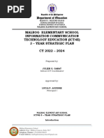 Malbog Elementary School Information Communication Technology Education (Ict4E) 3 - Year Strategic Plan CY 2022 - 2024