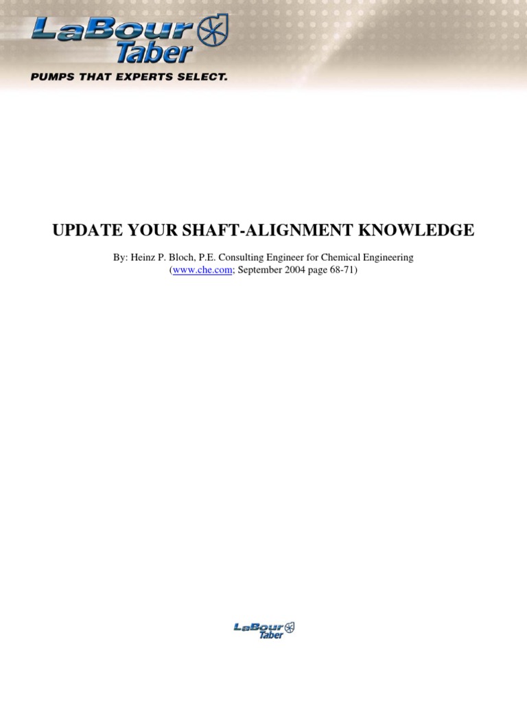 Shaft Alignment Techniques Explained | PDF