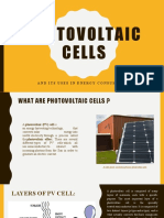 Photovoltaic Cells: and Its Uses in Energy Consumption