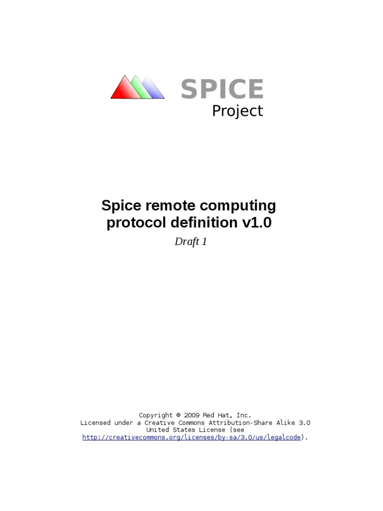 Spice Protocol PDF Communications Protocols Server