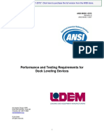 Performance and Testing Requirements For Dock Leveling Devices