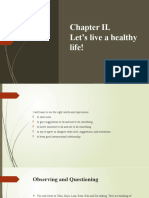 Chapter II BAB 2 Let's Live A Healthy Life!