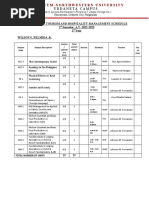 CTHM Schedule 1ST Year-4th Year 2022-2023