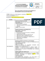 Planificación seguimiento estudiantes Enfermería familiar