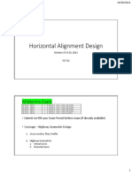 Horizontal Alignment Design: Midterms Exam