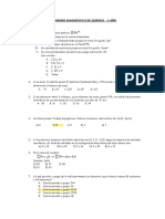 Examen Química - 5 Año