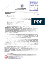 Division Memorandum No. 215 S. 2020 National Adoption and Implementation of The Philippine Professional Standards For School Heads