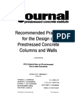 Recommended Practice for PSC Column and Wall PCI 1988