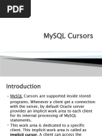 MySQL Cursors