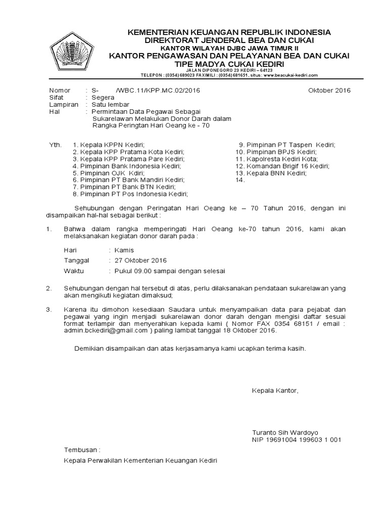 Undangan Donor Darah | PDF