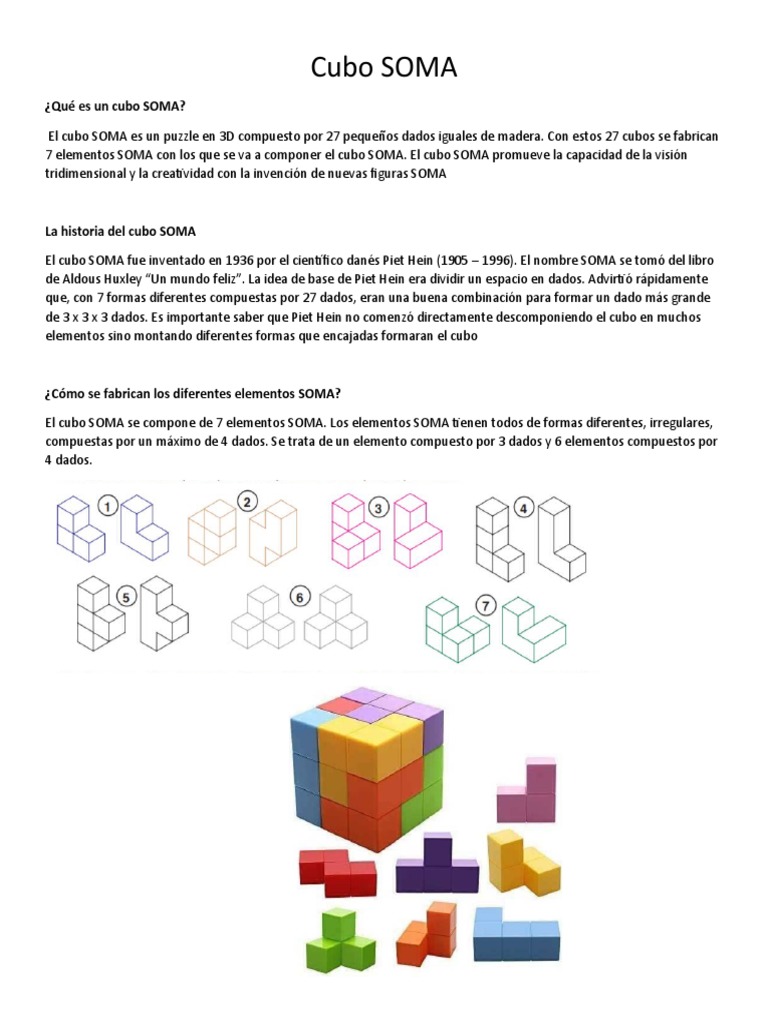 Plantillas para Cubo SOMA y Actividades | PDF | Hogar, jardinería y ...