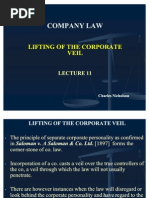 Download Lecture 11 Lifting of the Corporate Veil by Nick William SN58547346 doc pdf