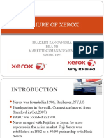 Faliure of Xerox: Prakriti Sanganeria BBA-3B Marketing Management 28905021093