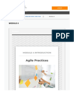 Agile Practices: Module 4 Introduction