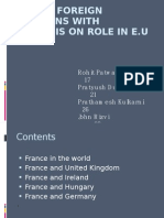 French Foreign Relations With Emphasis On Role in EU