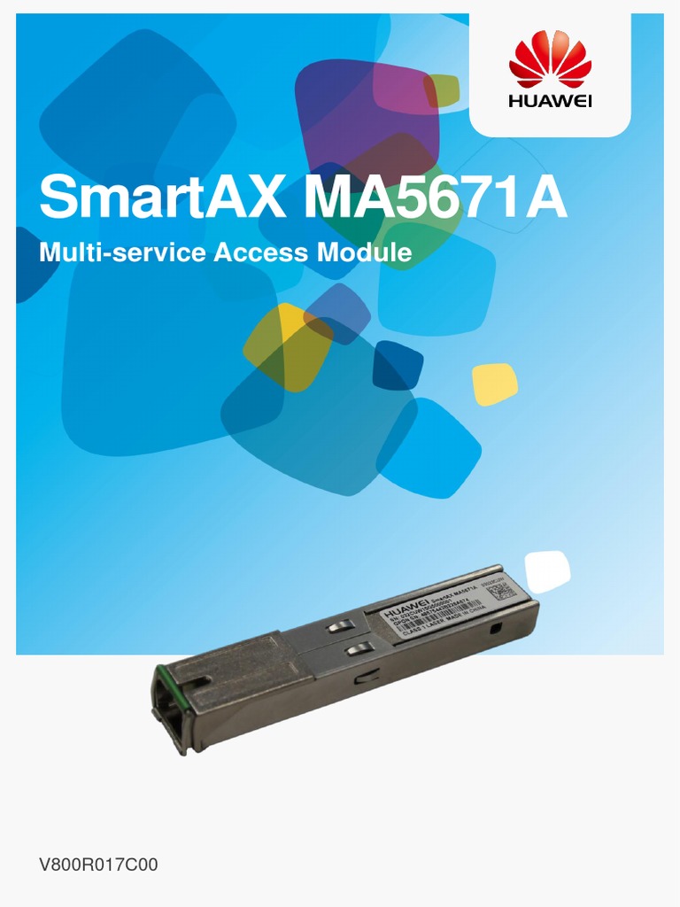 Smartax Ma5671A: Multi-Service Access Module | PDF | Computer Network ...