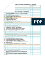 A Proposal Checklist Module To Proactivily Adress Housekeeping at A.F. Operations