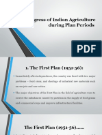 Progress of Indian Agriculture During Plan Periods