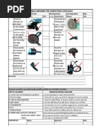 Portable Grinder-Pre Inspection Checklist