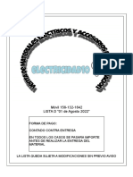 Lista de materiales eléctricos con precios