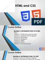 HTML and Css