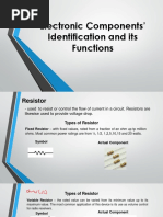 Electronic Components' Identification and Its Functions