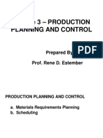 Production Planning and Control Lecture