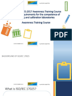 ISO/IEC 17025 Awareness Training