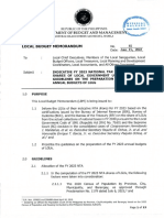 Local Budget Memorandum No.85 Dated June 15 2022
