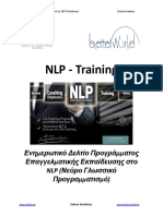 NLP Practitioner Ενημερωτικό Δελτίο - Soleas - Academy