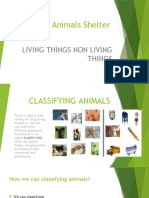 Animals Shelter: Living Things Non Living Things