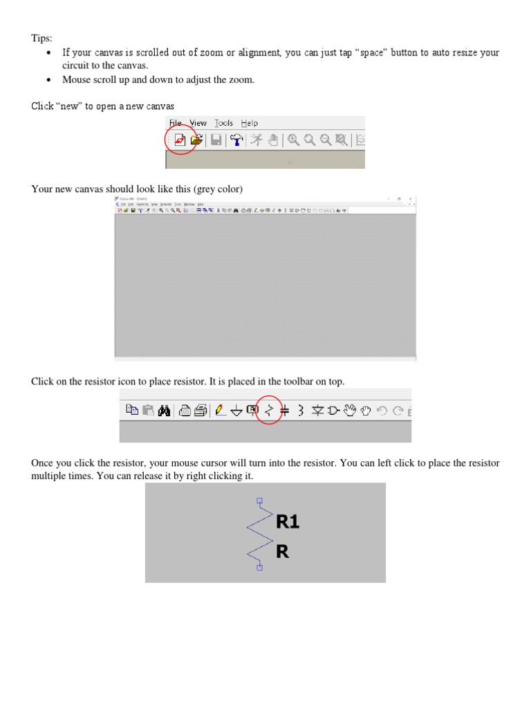 AOC Lab LTSpice Guide PDF Electrical Network Resistor