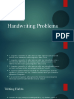 Handwriting Problems