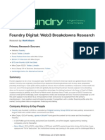 Colossus, LLC: Foundry Digital: Web3 Breakdowns Research