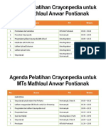 Agenda Pelatihan Crayonpedia Untuk MTs MA Pontianak