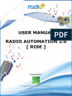 User Manual Radio Automation (RISE)