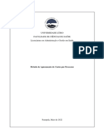 Universidade Lúrio Faculdade de Ciências de Saúde Licenciatura em Administração e Gestão em Saúde