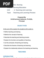 NE Unit II - Teaching Learning