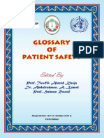 Glossary of Patient Safety