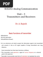 ECE202 Analog Communication Unit - 3 Transmitters and Receivers