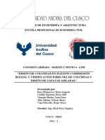 Diseño de Columnas en Flexión-Compresión Biaxial y Verificación Esbeltez de Columnas y Diseño de Zapatas Aisladas