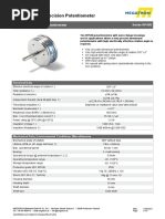 Data Sheet For Precision Potentiometer: Singleturn Wirewound Potentiometer Series RPS50