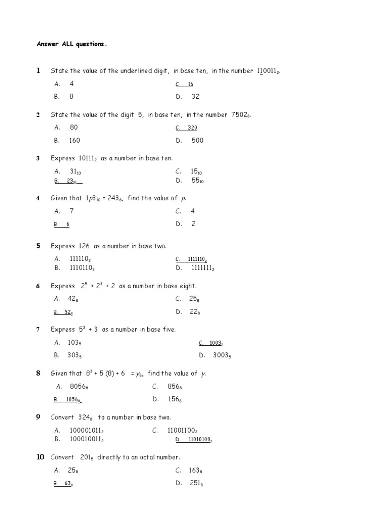 Mathematics Paper1 Form 5 Mid Year Exam Answer | Applied Mathematics