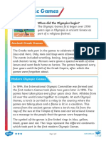 Olympic Games Reading Comprehension Higher Ability