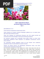 Leben Ausserirdische Wesen Aus Fernen Welten Auf Der Erde - Teil 1 - 13 Seiten