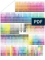 PANTONE color chart guide